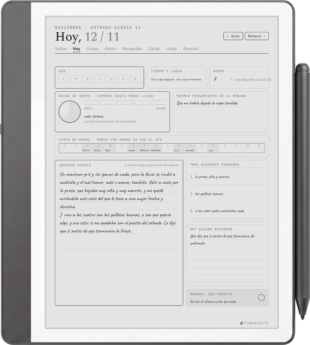 The Planner en el Kindle Scribe