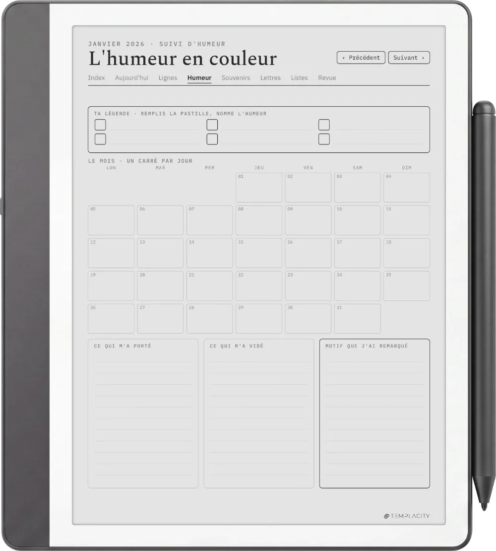 The Planner · The Journal Kindle Scribe page 2