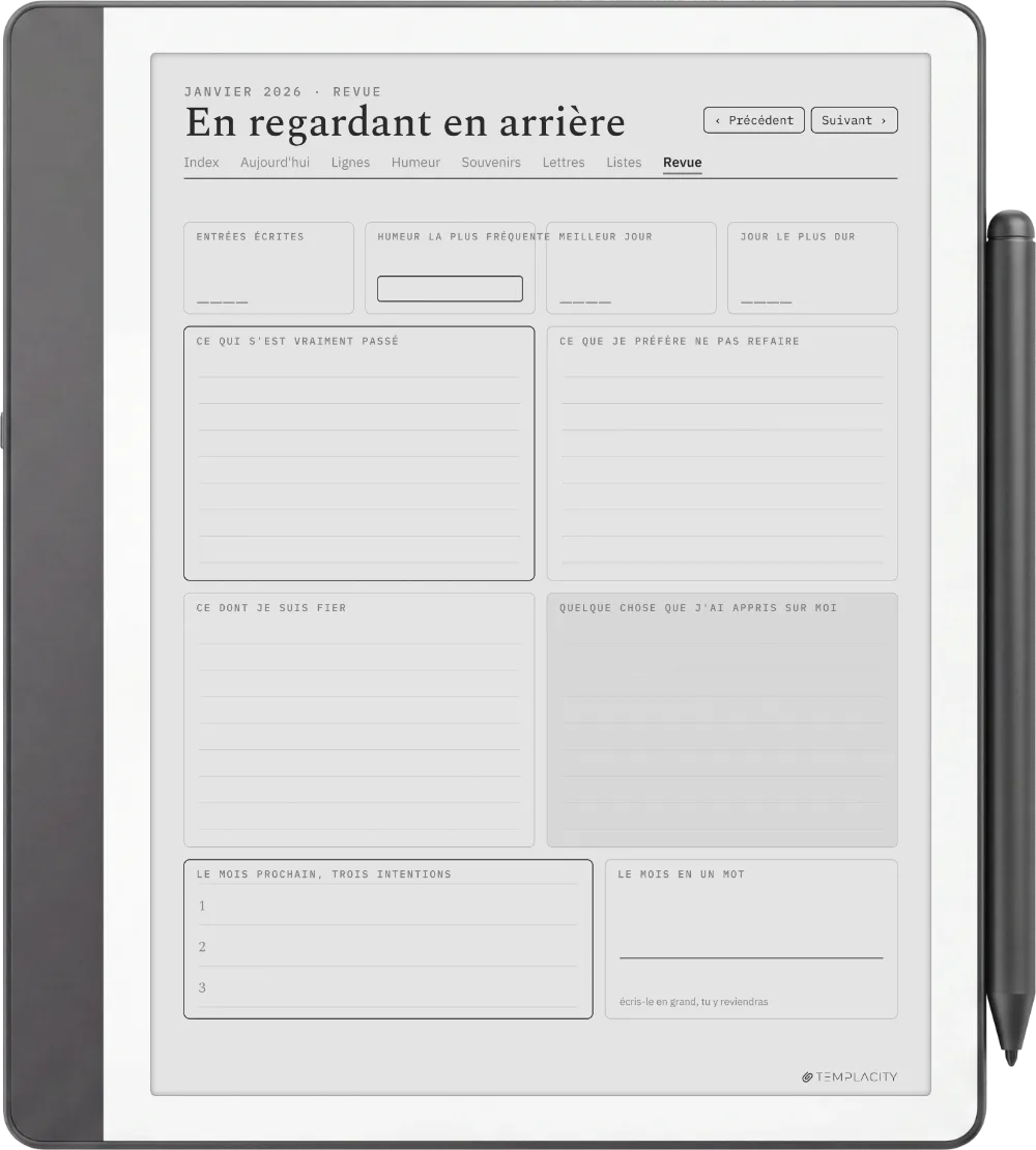 The Planner · The Journal Kindle Scribe page 3