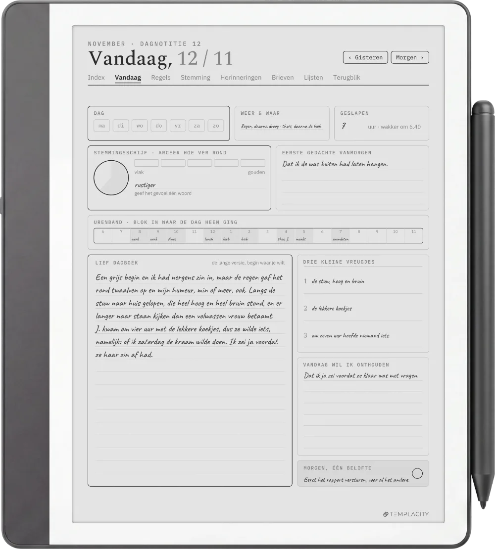 The Planner op de Kindle Scribe