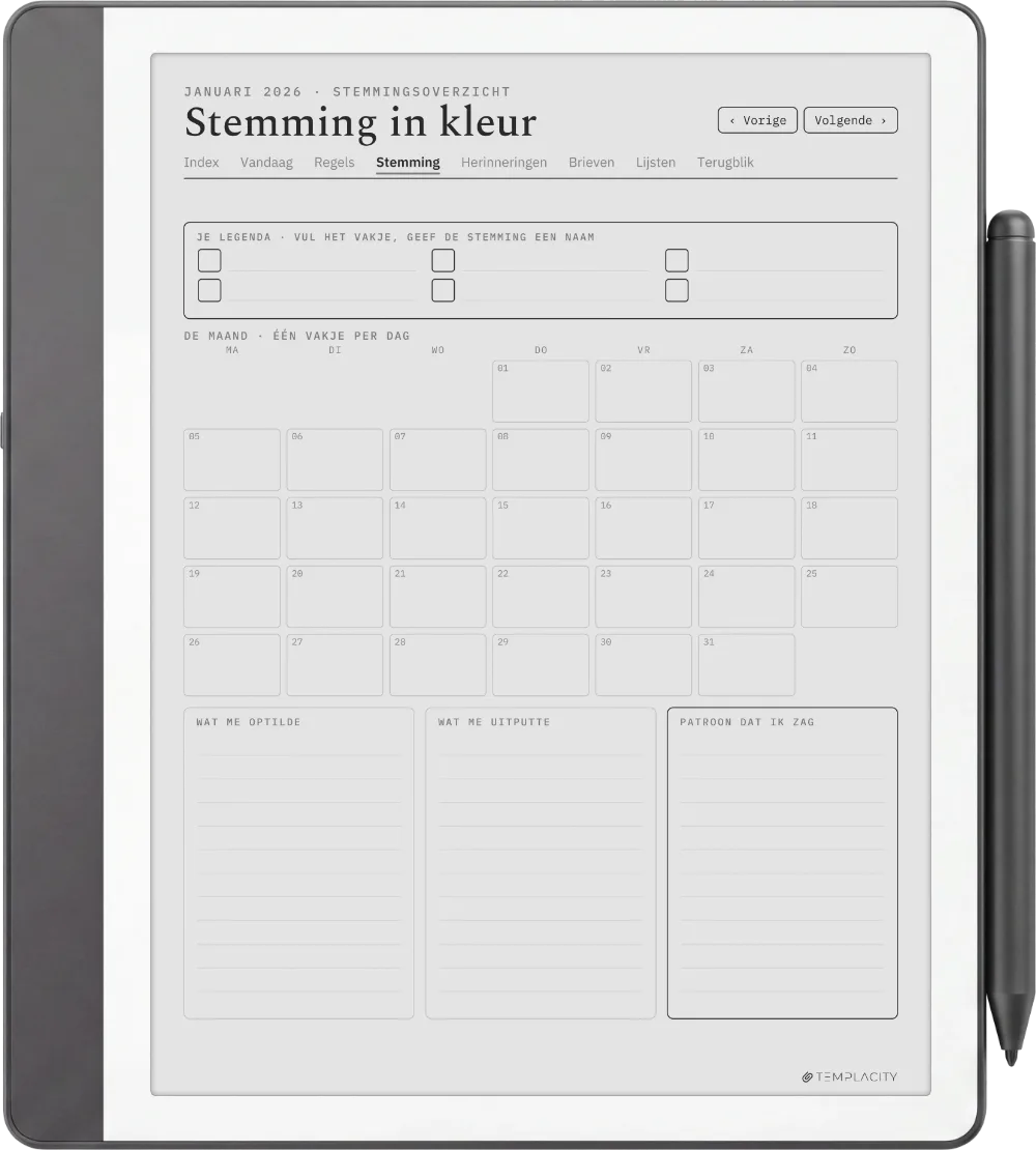 The Planner · Het Dagboek Kindle Scribe pagina 2