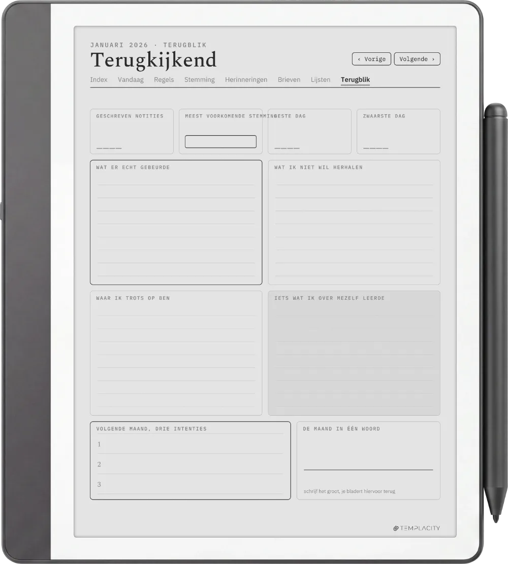 The Planner · Het Dagboek Kindle Scribe pagina 3