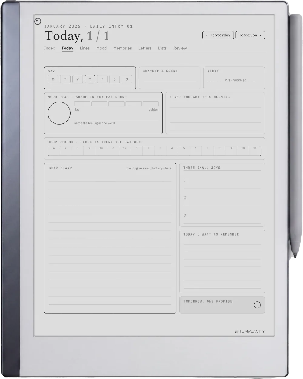 The Planner · The Journal reMarkable 2 page 1