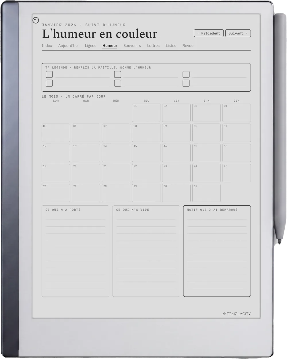 The Planner · The Journal reMarkable 2 page 2