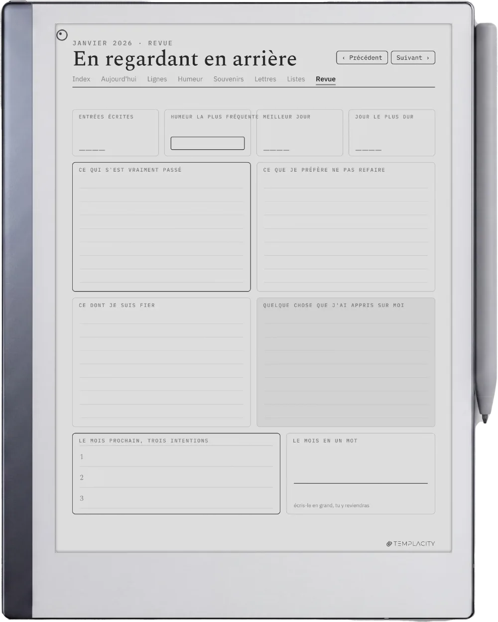The Planner · The Journal reMarkable 2 page 3