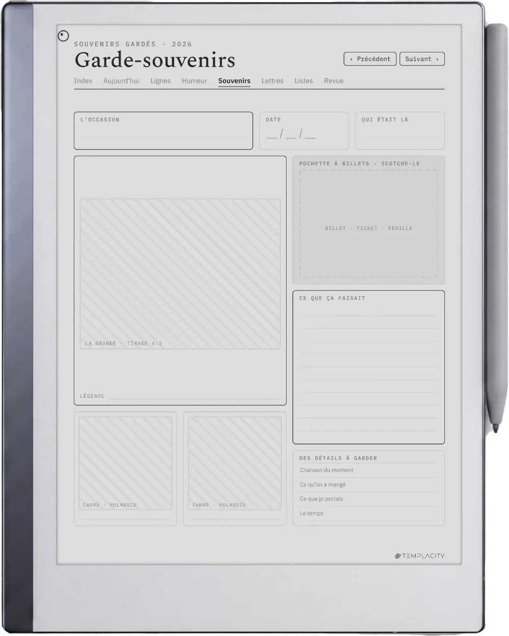 The Planner · The Journal reMarkable 2 page 4
