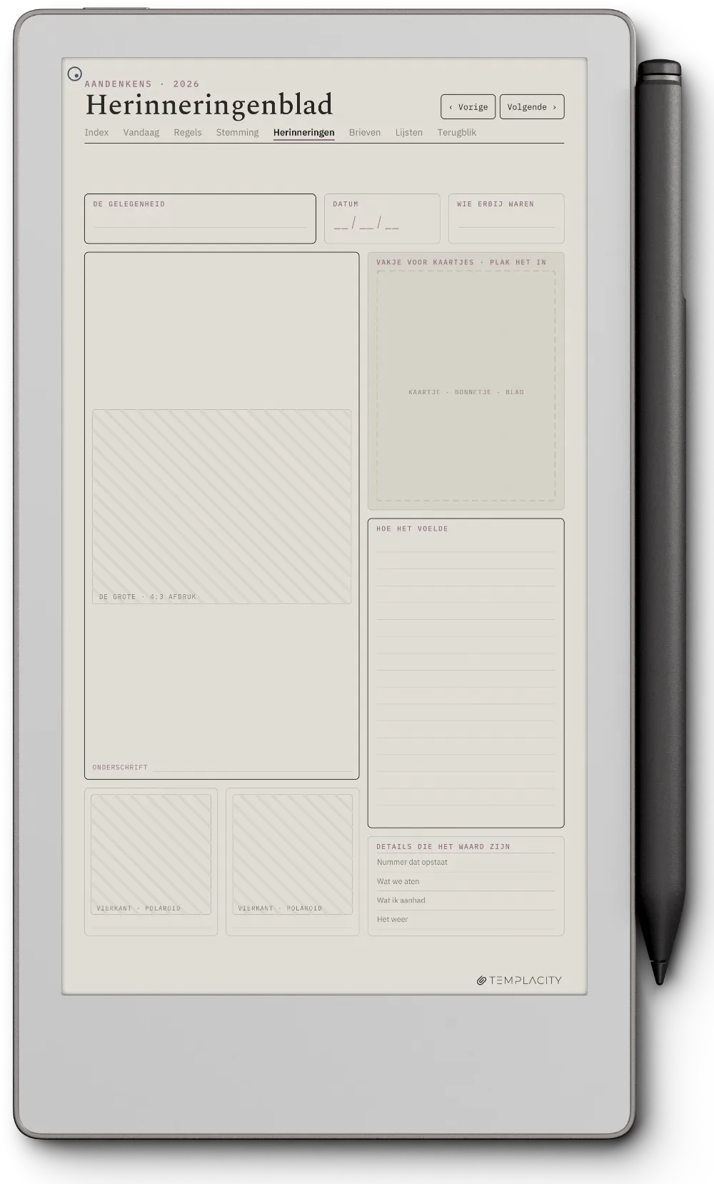 The Planner · Het Dagboek reMarkable Paper Pro Move pagina 4