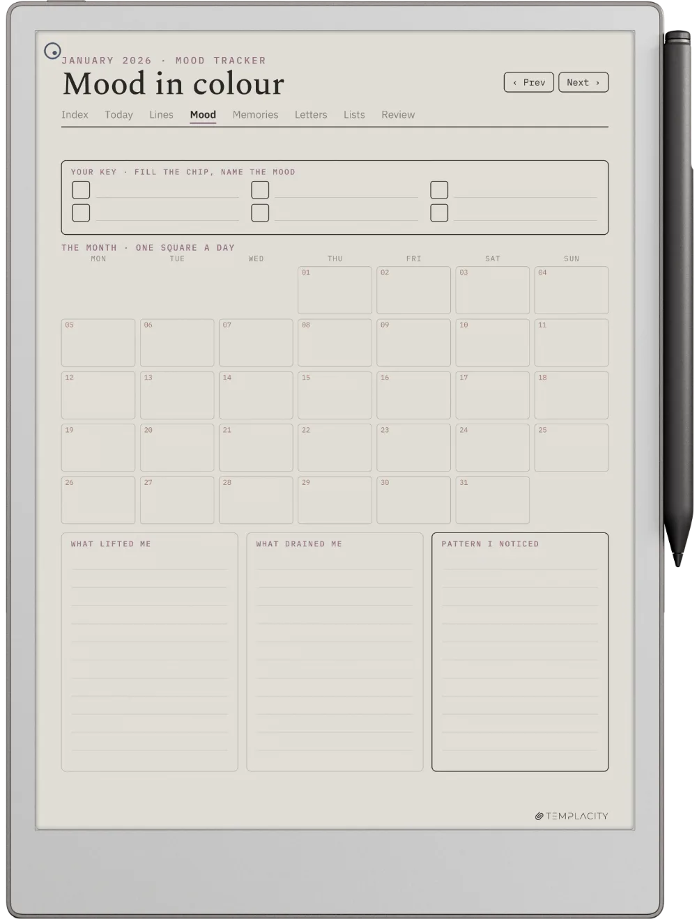 The Planner · The Journal reMarkable Paper Pro page 2