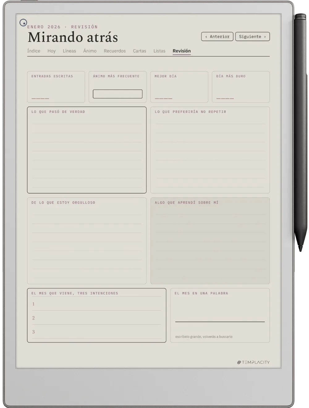 The Planner · The Journal reMarkable Paper Pro página 3