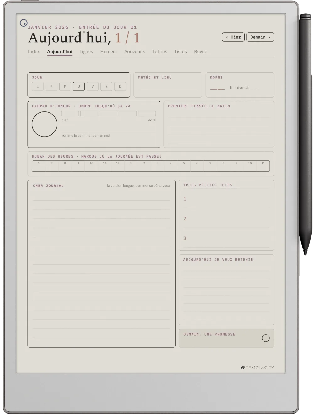 The Planner Aujourd'hui