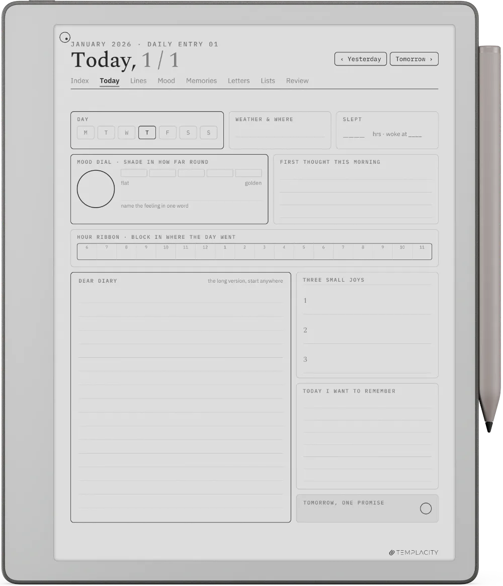 The Planner · The Journal reMarkable Paper Pure page 1