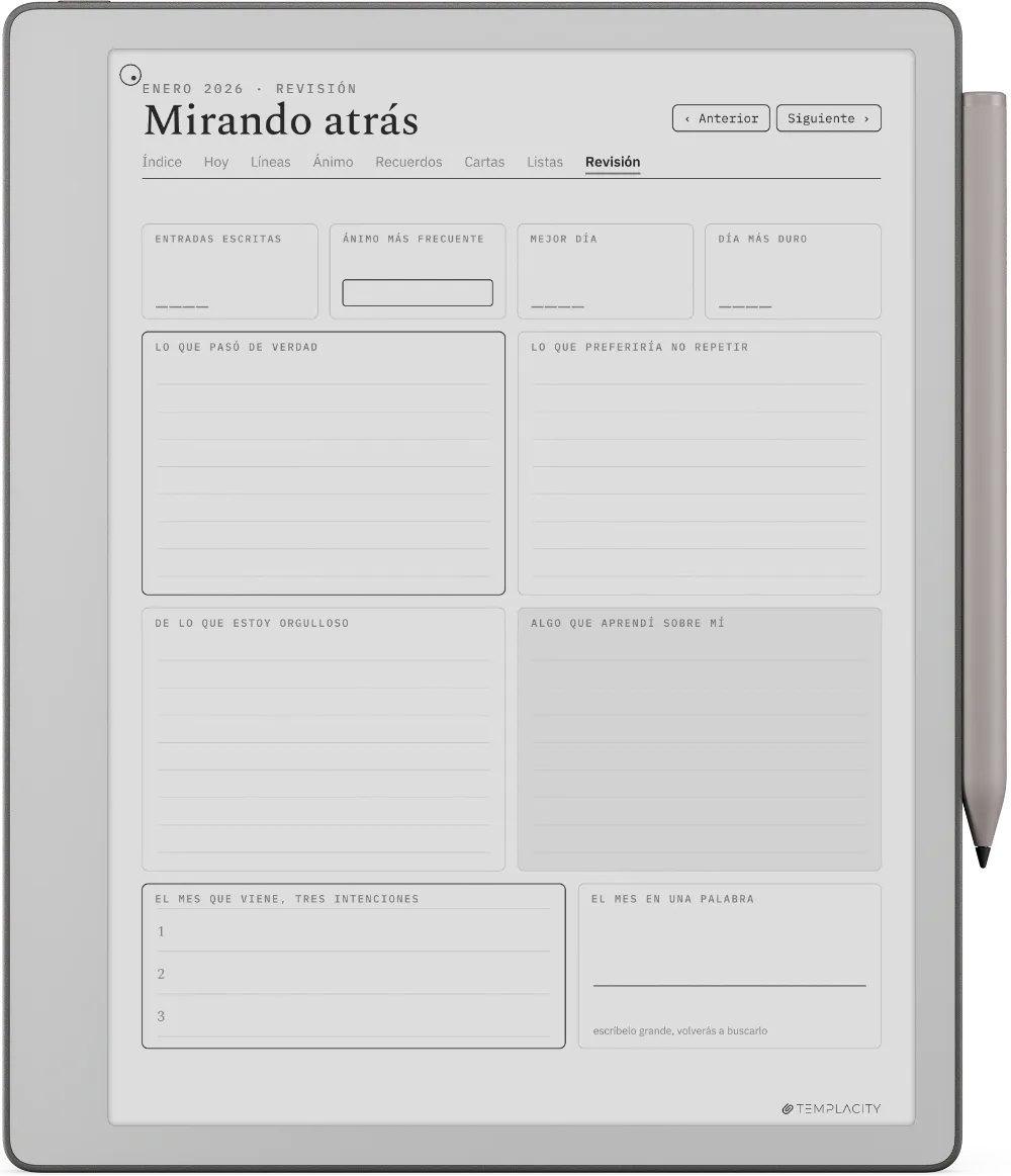 The Planner · The Journal reMarkable Paper Pure página 3