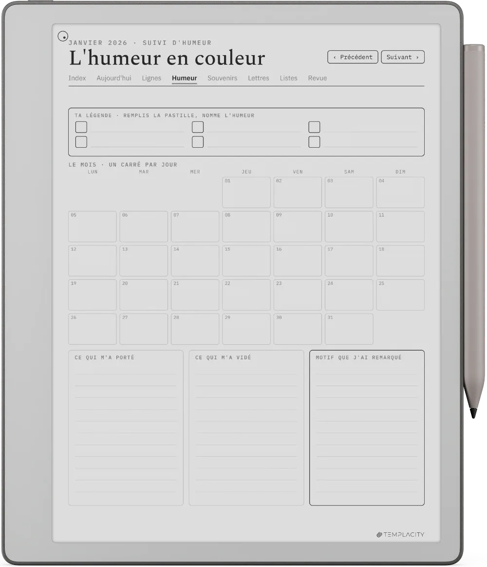 The Planner · The Journal reMarkable Paper Pure page 2