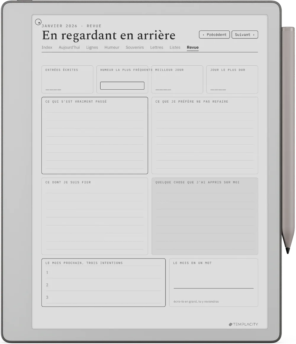The Planner · The Journal reMarkable Paper Pure page 3