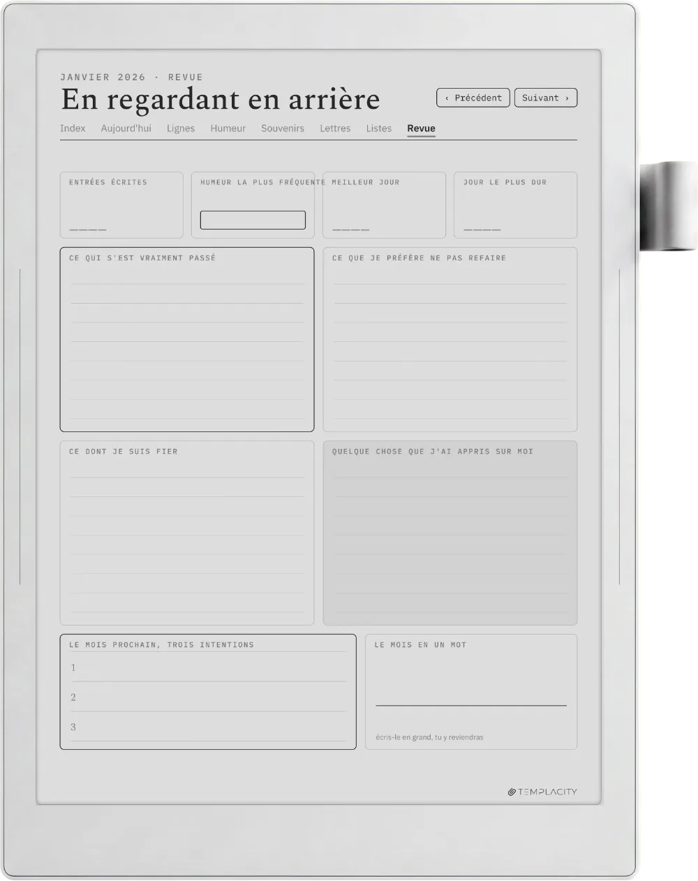 The Planner · The Journal Supernote Manta page 3