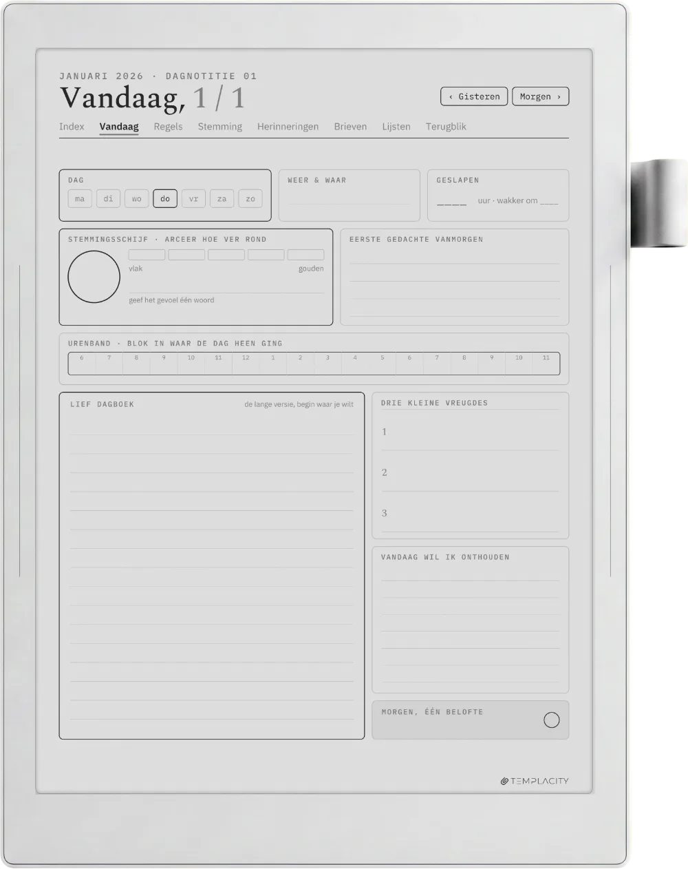 The Planner Vandaag