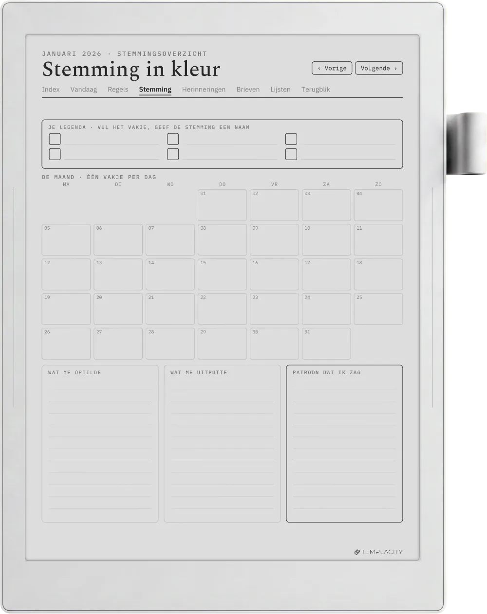 The Planner · Het Dagboek Supernote Manta pagina 2