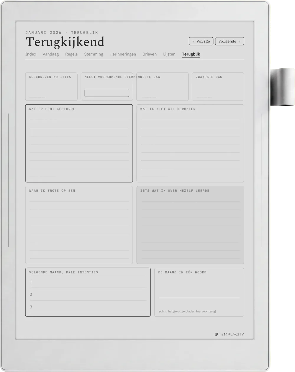 The Planner · Het Dagboek Supernote Manta pagina 3