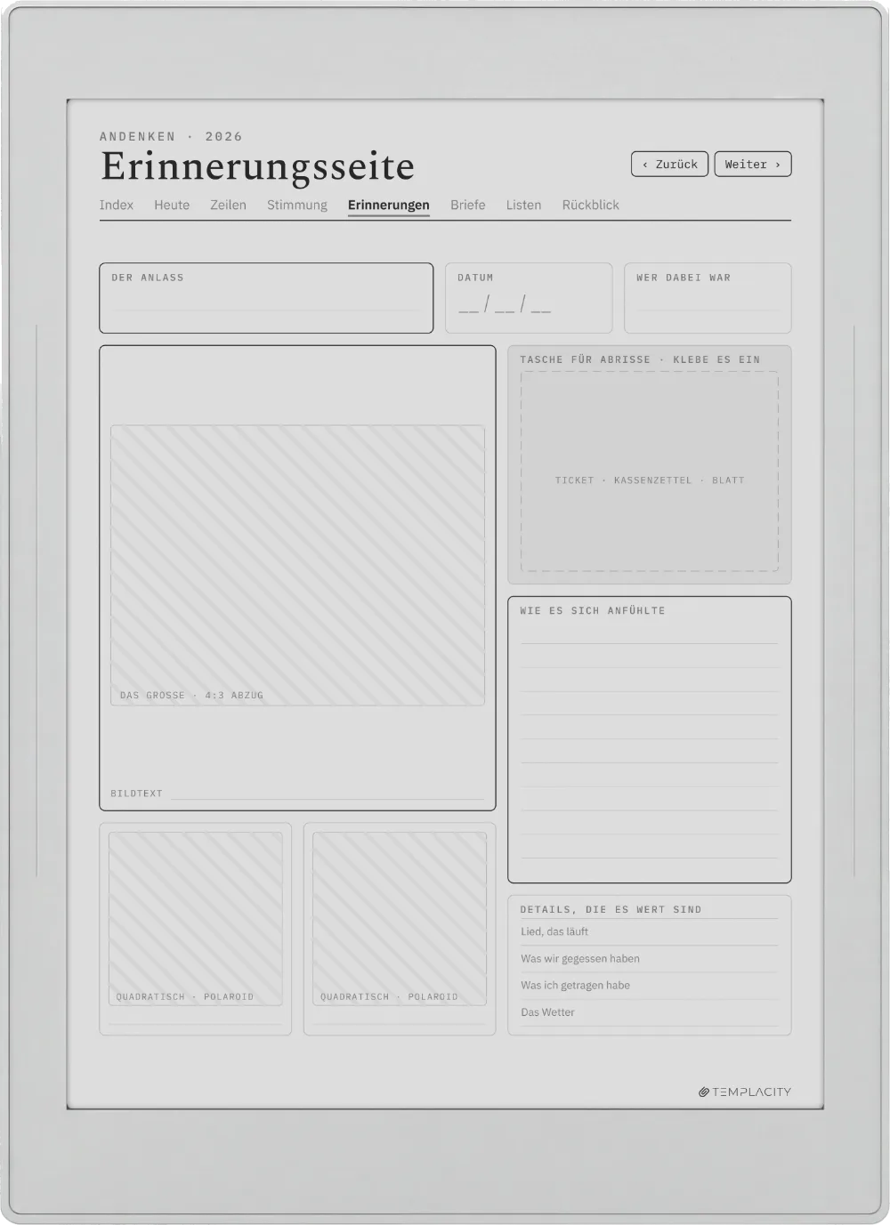 The Planner · The Journal Supernote Nomad Seite 4