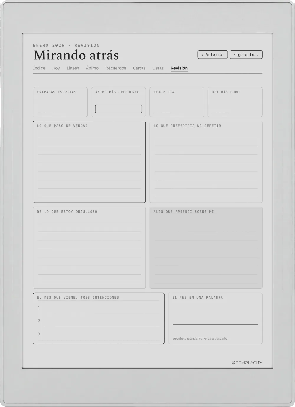 The Planner · The Journal Supernote Nomad página 3