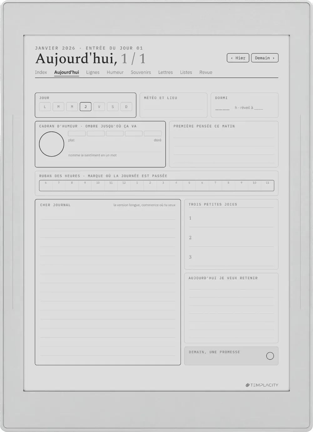 The Planner Aujourd'hui