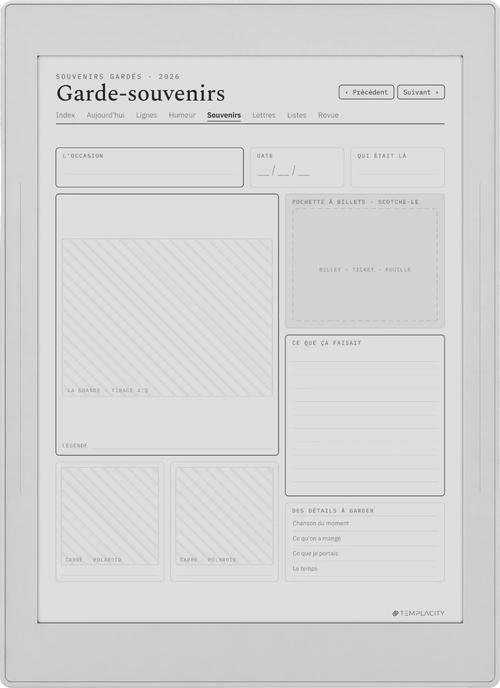 The Planner · The Journal Supernote Nomad page 4