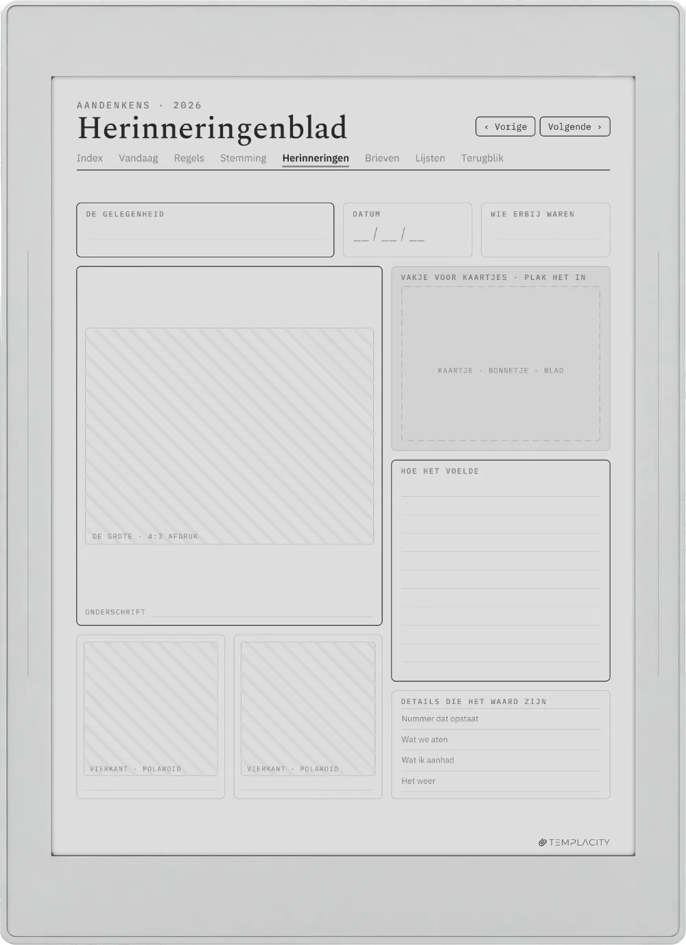 The Planner · Het Dagboek Supernote Nomad pagina 4