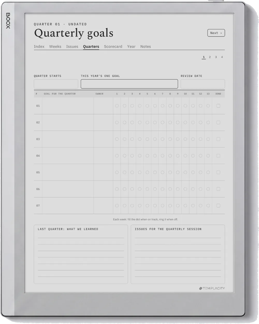 The Planner · Leadership Meeting Boox Go 10.3 page 3
