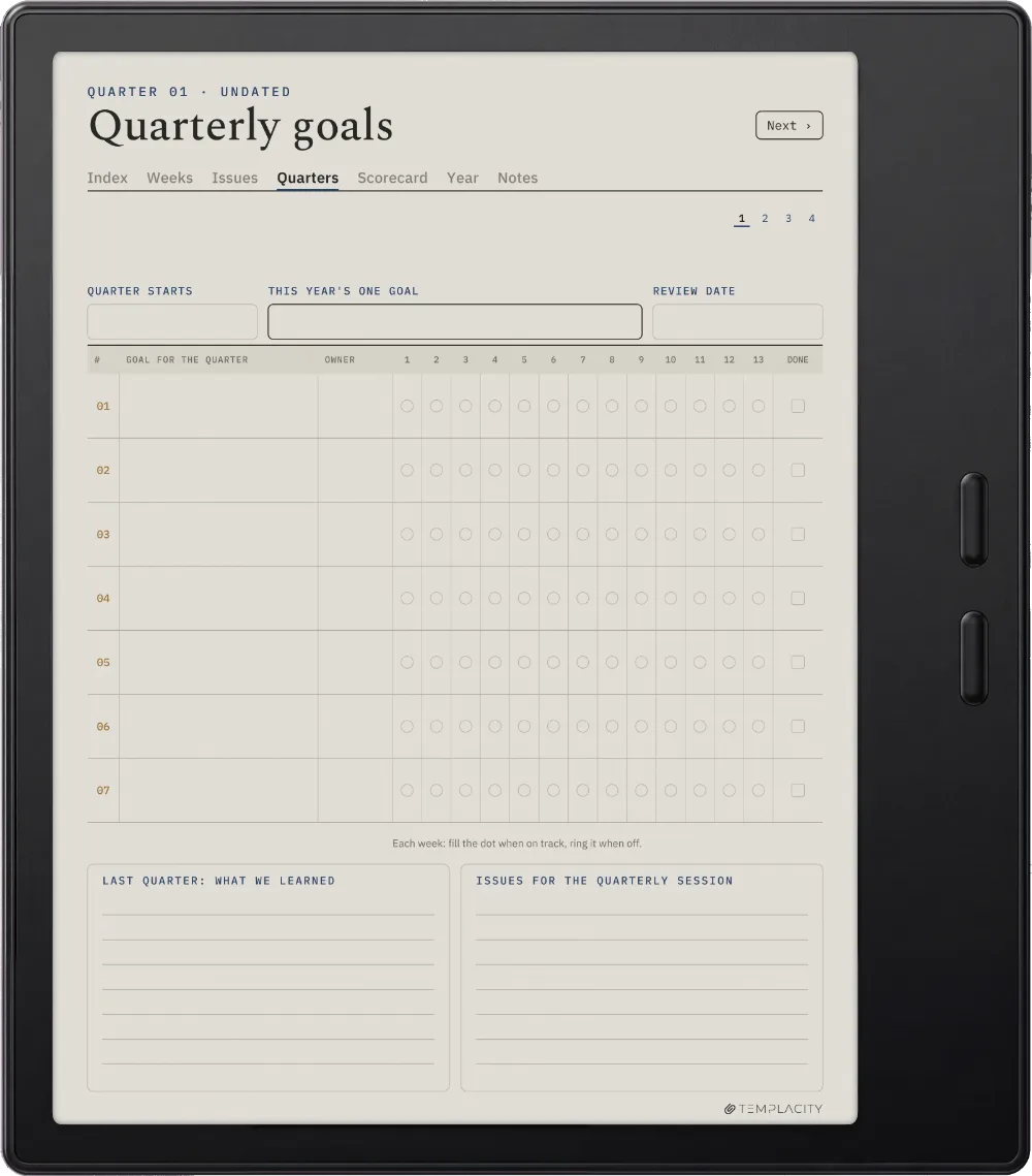 The Planner · Leadership Meeting Boox Go Color 7 (Gen II) page 3