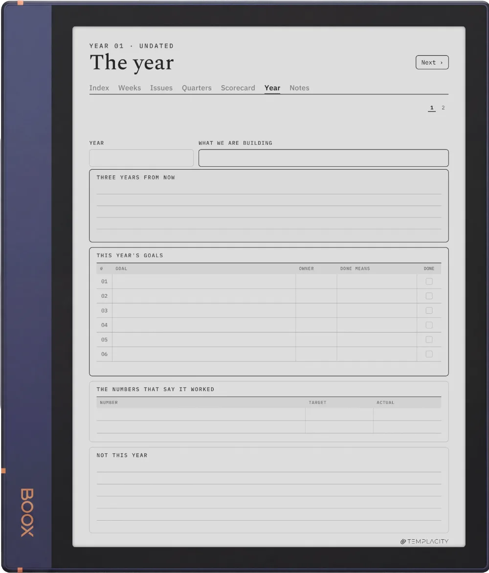 The Planner · Leadership Meeting Boox Note Air2 page 5