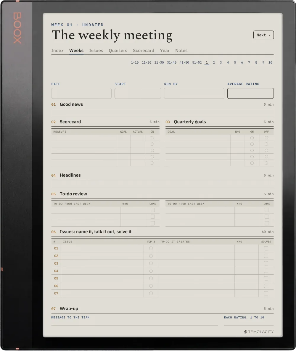 The Planner · Leadership Meeting Boox Note Air3 C page 1
