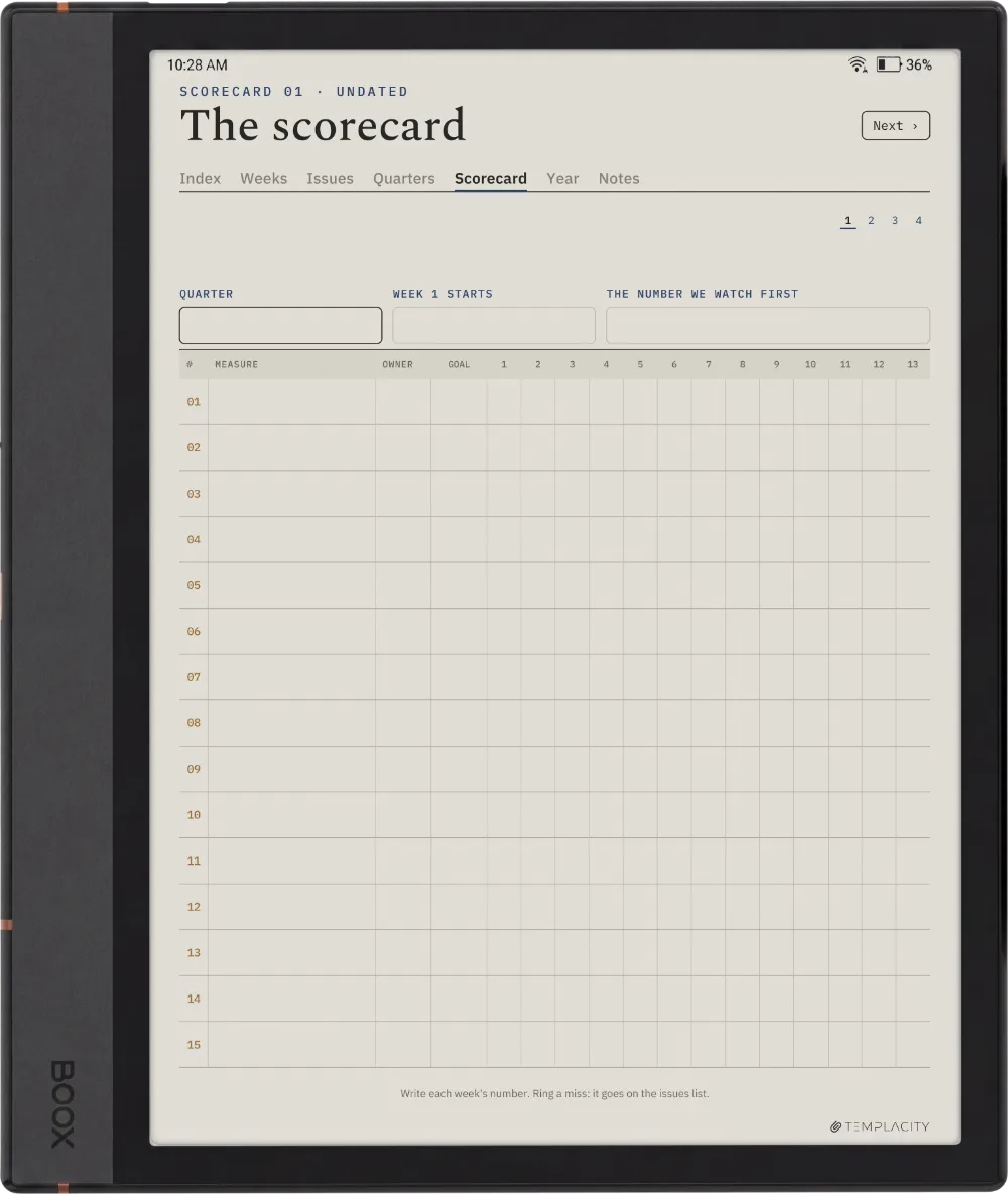 The Planner · Leadership Meeting Boox Note Air4 C page 4