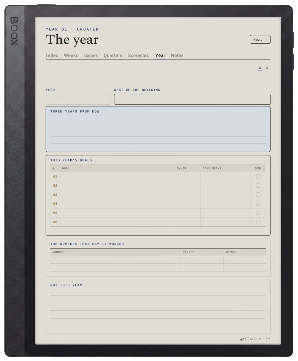 The Planner · Leadership Meeting Boox Tab Ultra C Pro page 5