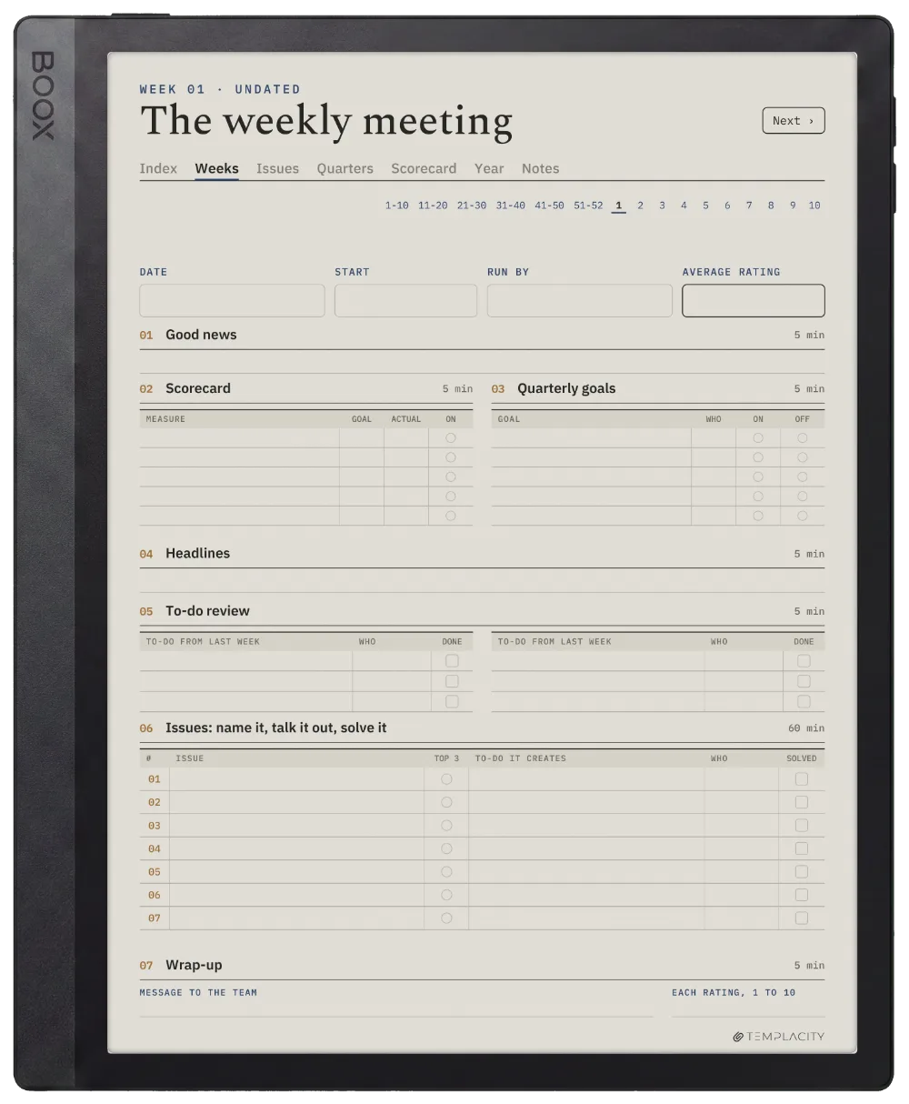 The Planner The Meeting