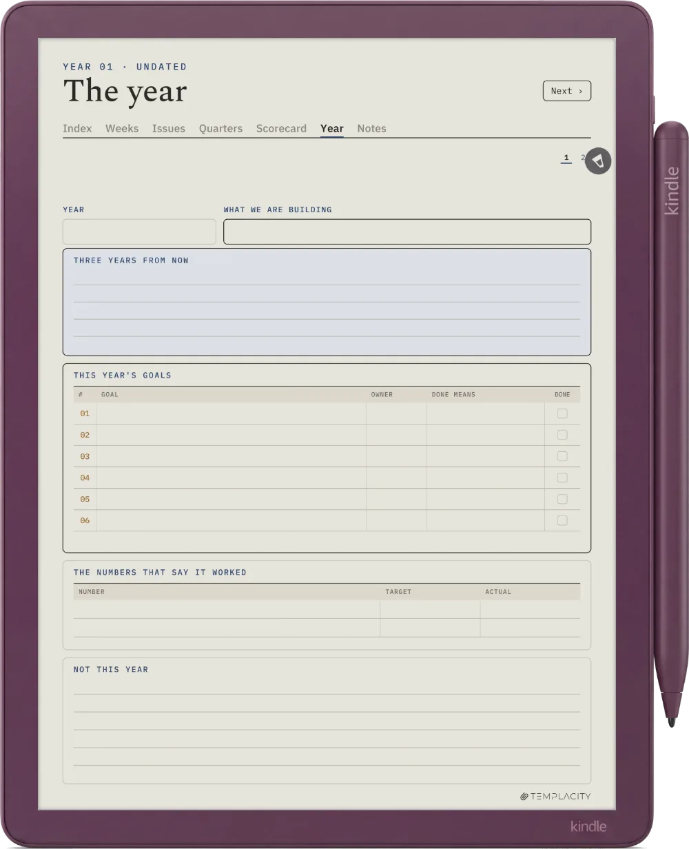 The Planner · Leadership Meeting Kindle Scribe Colorsoft page 5