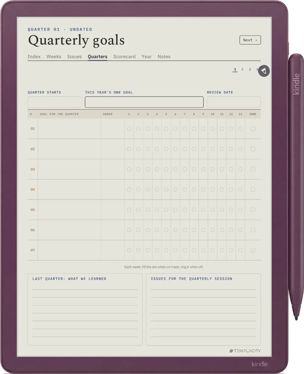 The Planner · Leadership Meeting Kindle Scribe Colorsoft page 3