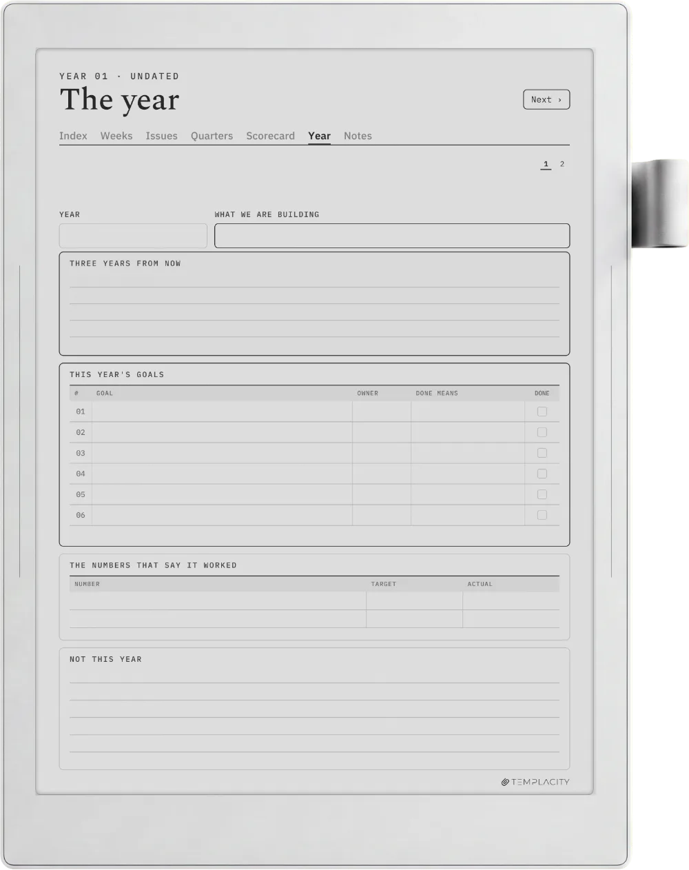 The Planner · Leadership Meeting Supernote Manta page 5