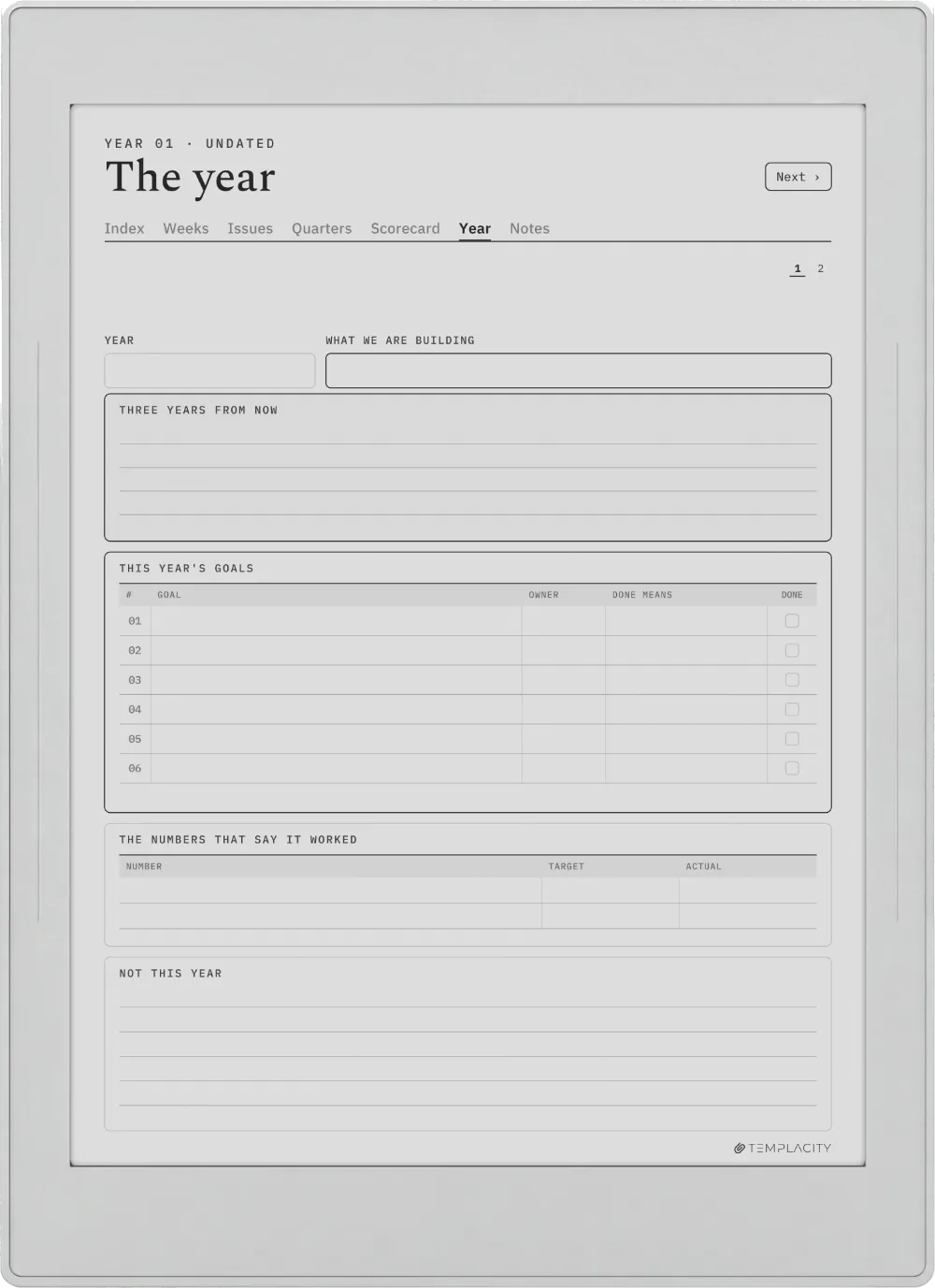The Planner · Leadership Meeting Supernote Nomad page 5