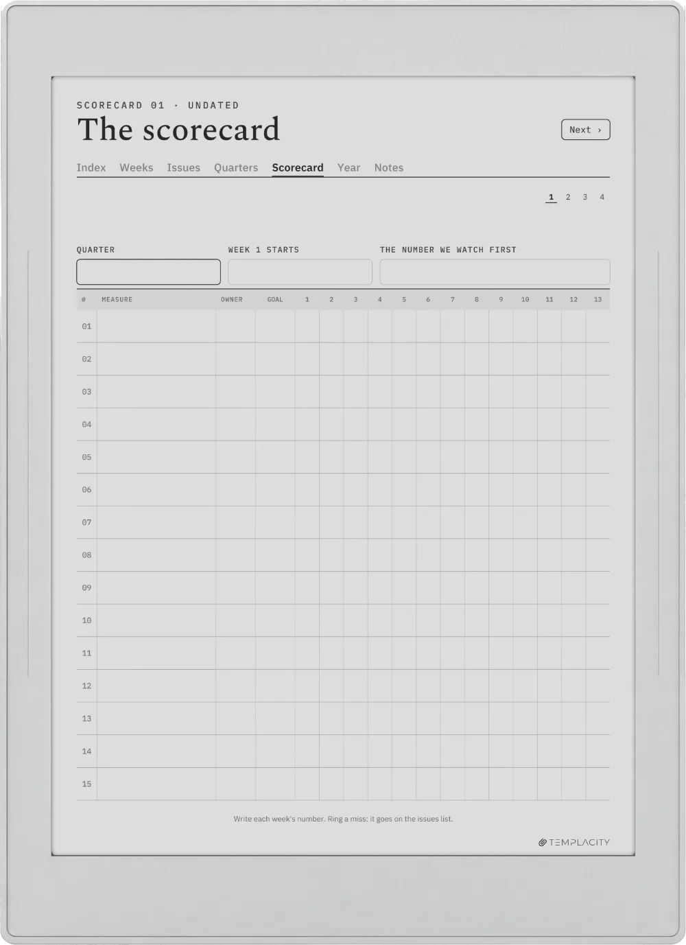 The Planner · Leadership Meeting Supernote Nomad page 4