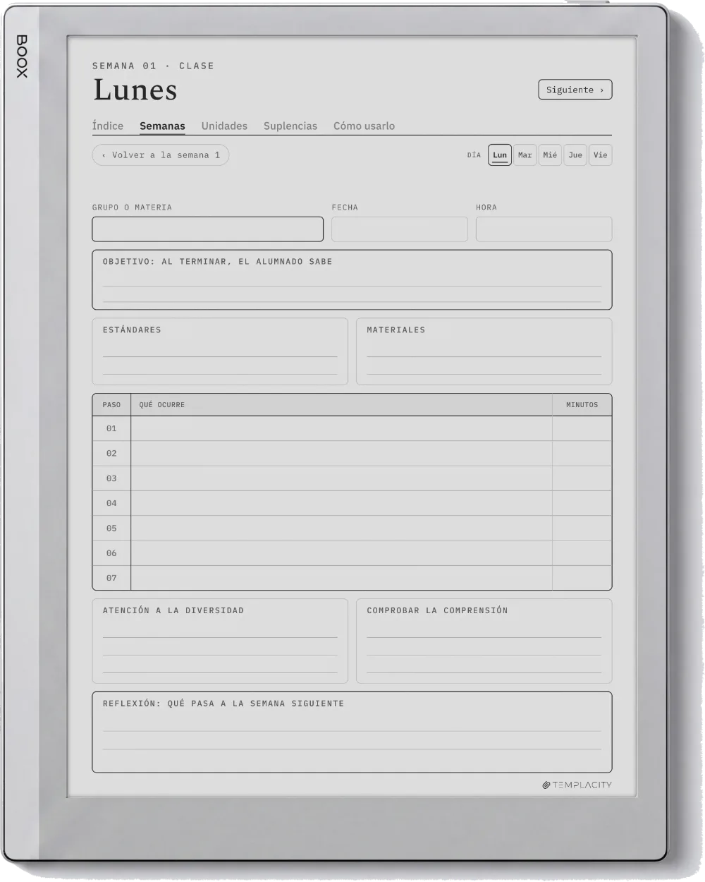 The Planner · Docentes Boox Go 10.3 página 2