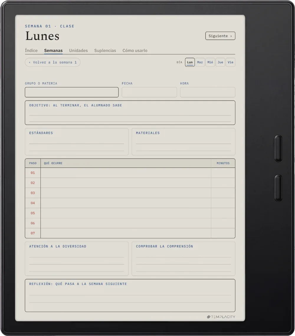 The Planner · Docentes Boox Go Color 7 (Gen II) página 2