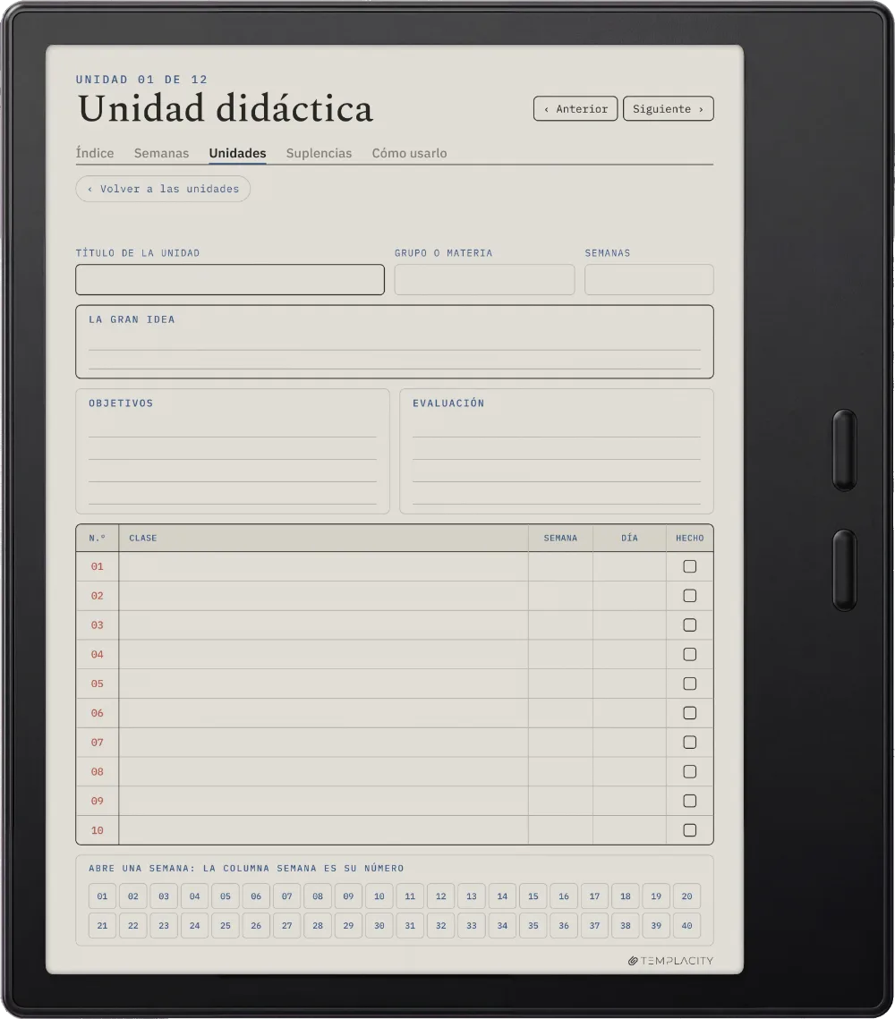 The Planner · Docentes Boox Go Color 7 (Gen II) página 4
