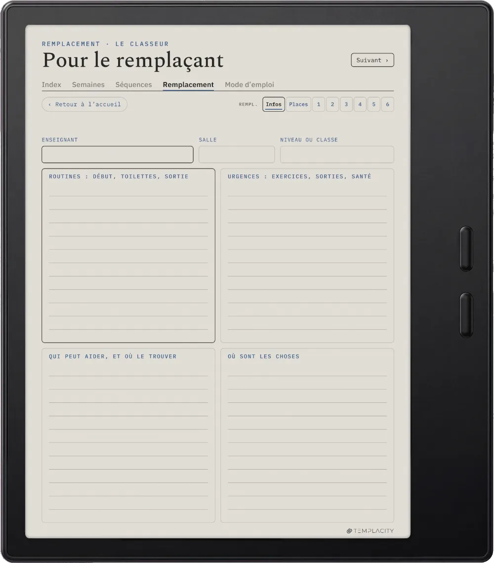 The Planner · Enseignants Boox Go Color 7 (Gen II) page 5