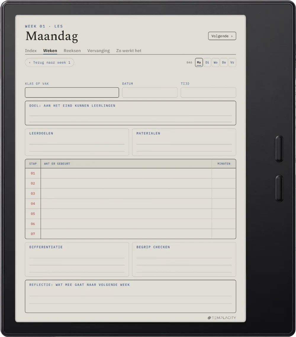 The Planner · Docenten Boox Go Color 7 (Gen II) pagina 2