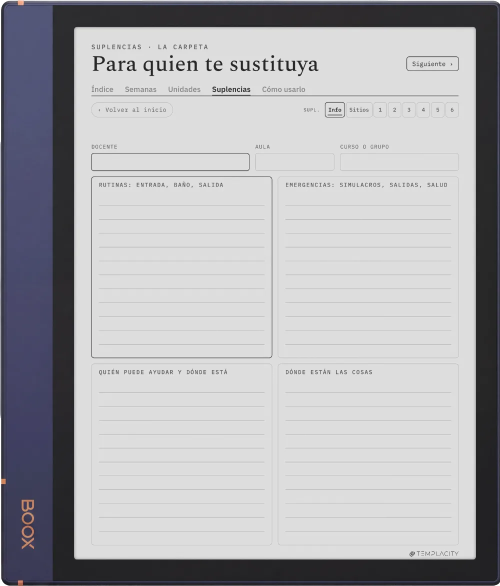The Planner · Docentes Boox Note Air2 página 5