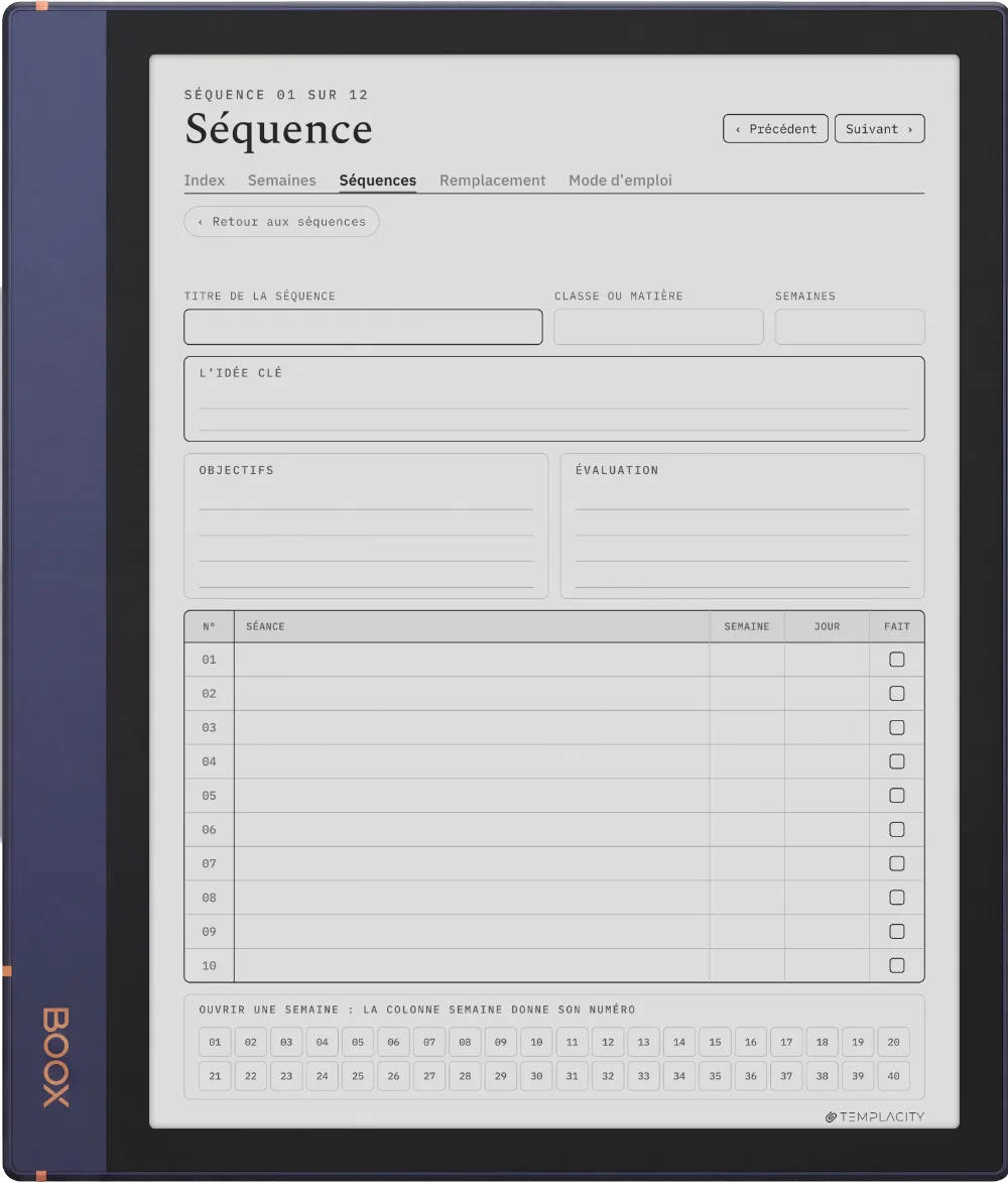 The Planner · Enseignants Boox Note Air2 page 4