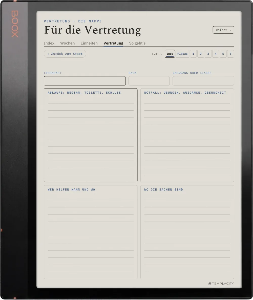 The Planner · Lehrkräfte Boox Note Air3 C Seite 5