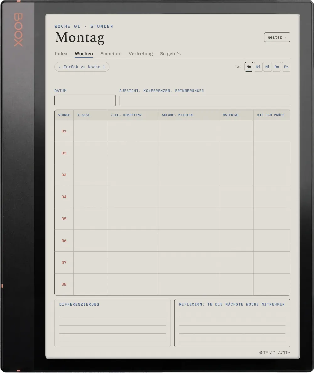 The Planner · Lehrkräfte Boox Note Air3 C Seite 3