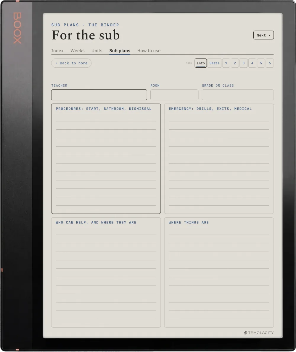 The Planner · Teachers Boox Note Air3 C page 5