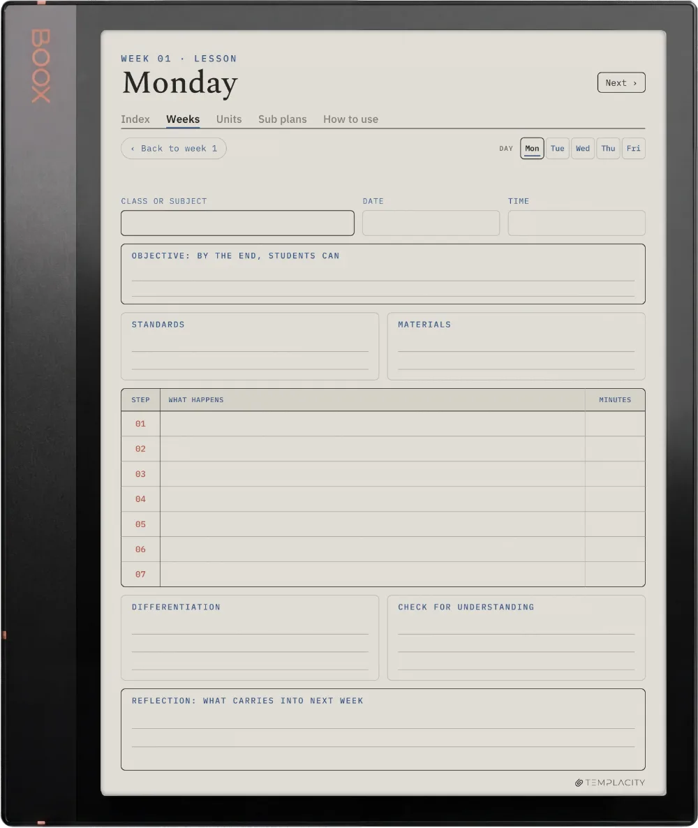 The Planner · Teachers Boox Note Air3 C page 2